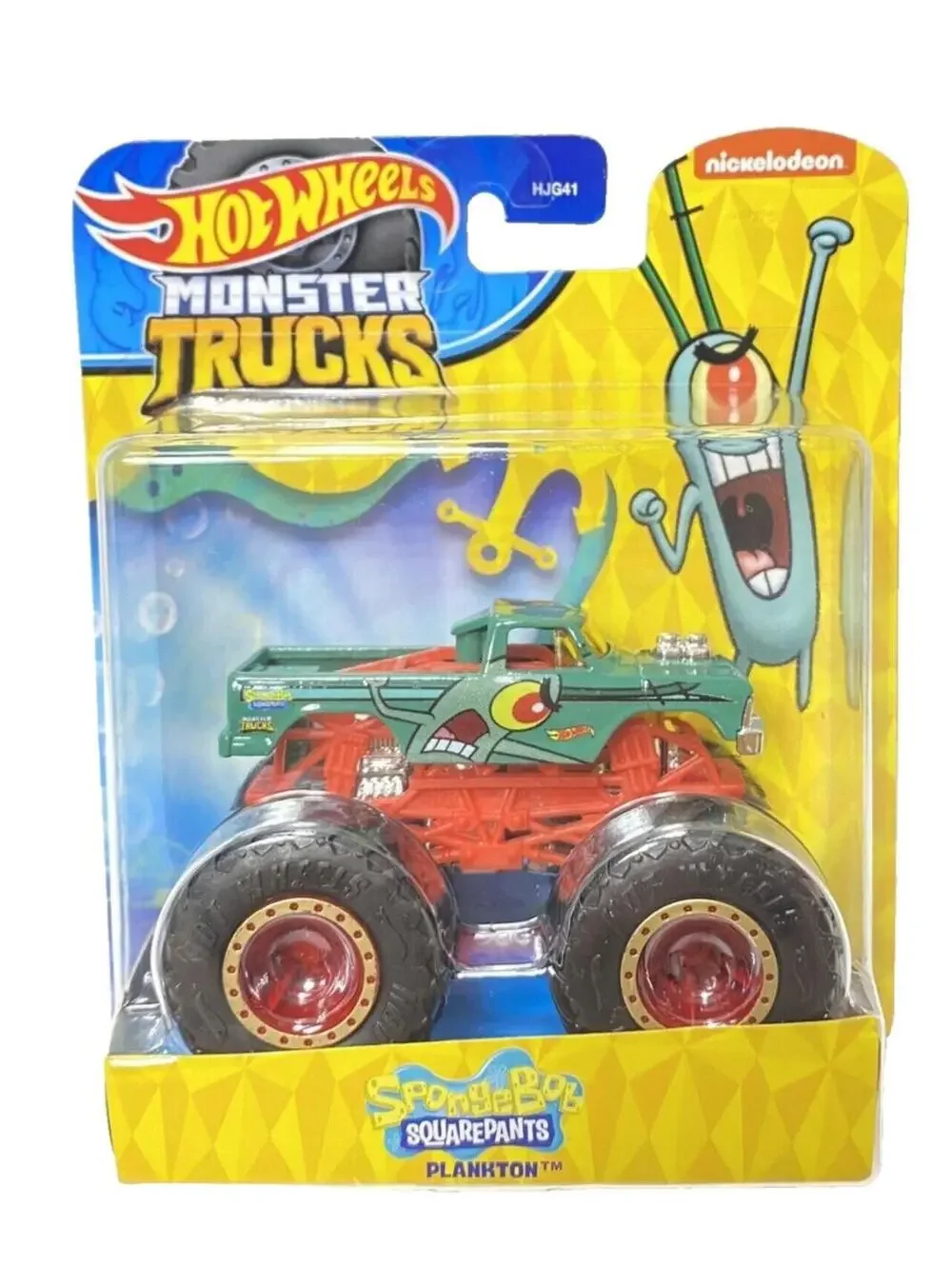 Sponge Squarepants Plankton Hot Wheels Monster Truck Bikini Bottom Nickelodeon